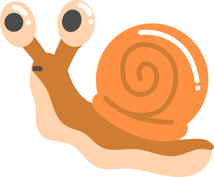 snail cute animal children illustration png