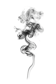 Realistic smoke effect on transparent background png