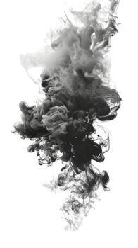 Realistic smoke effect on transparent background png