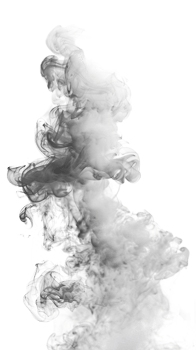 Realistic smoke effect on transparent background png