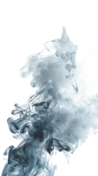 Realistic smoke effect on transparent background png