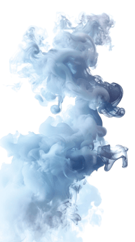 Realistic smoke effect on transparent background png