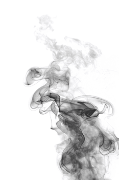 Realistic smoke effect on transparent background png