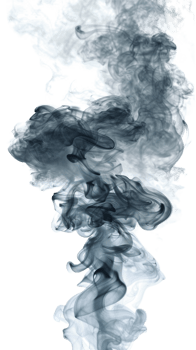 Realistic smoke effect on transparent background png