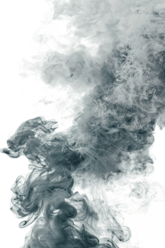 Realistic smoke effect on transparent background png