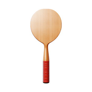Ping pong paddle against transparent background png