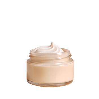 Close-up of a skincare cream jar with a whipped texture, perfect for beauty, skincare, and cosmetic promotional materials. png