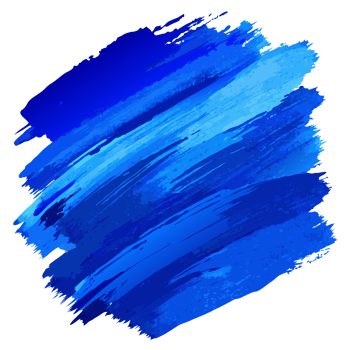 Abstract blue brushstroke texture on a white background, suitable for art, design, and creative projects. png