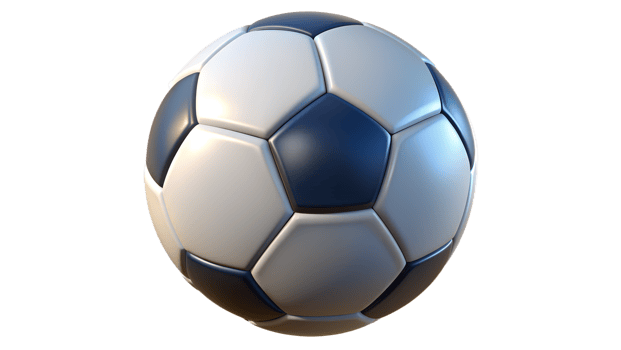 Classic black and white soccer ball on a white background, used in the most popular sport worldwide, suitable for sports-related designs. png