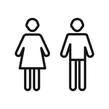 Man and Woman icon vector