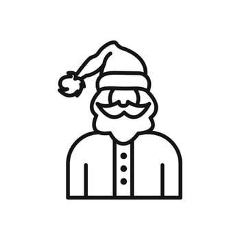 Santa Claus icon vector