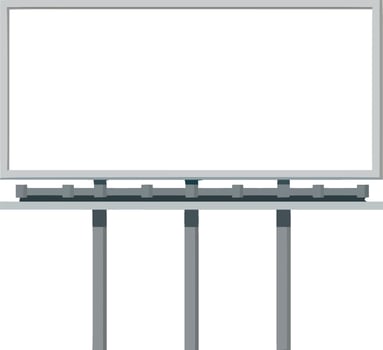 City Billboard Mockup isolated, Blank Templates for Advertising Design vector