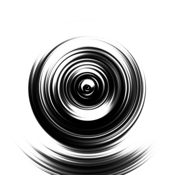 Black and white radial abstract background overlay. Circle effect. Graphic illustration with transparent background. png