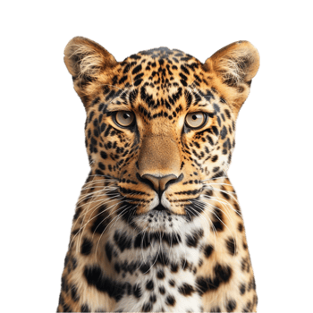 jaguar face on transparent background png