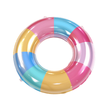 a colorful swimming ring on a transparent background png