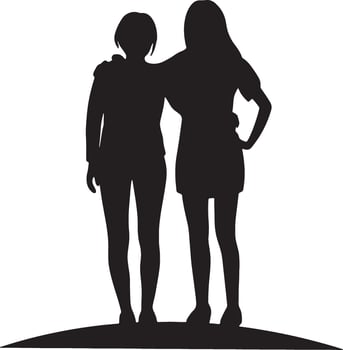 Friendship Day Special Them Illustration With White Background vector