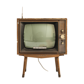 Television isolated on transparent background png