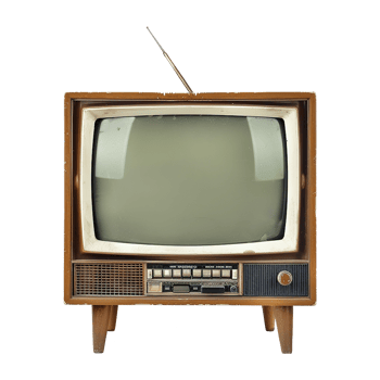 Television isolated on transparent background png