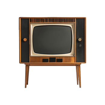 Television isolated on transparent background png