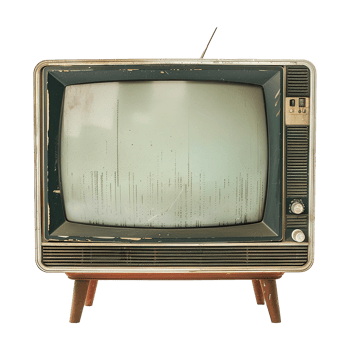 Television isolated on transparent background png
