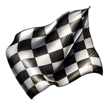 Black and White Checkered Flag Illustration Design png