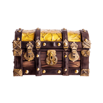 Vintage Treasure chest Isolated on transparent background png