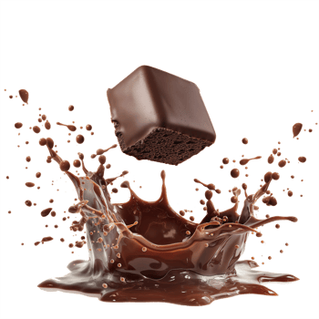 Chocolate Splash Isolated on Transparent Background png