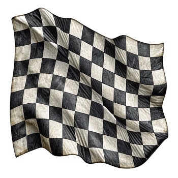 Design of Black and White Checkered Flag png