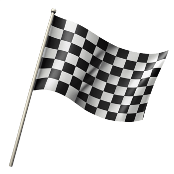 Black and White Checkered Flag Sign png