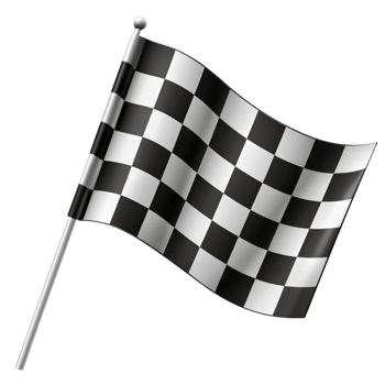 Black and White Checkered Flag Render png