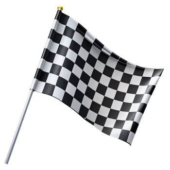 Black and White Checkered Flag Graphic png