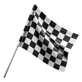 Black and White Checkered Flag Illustration png