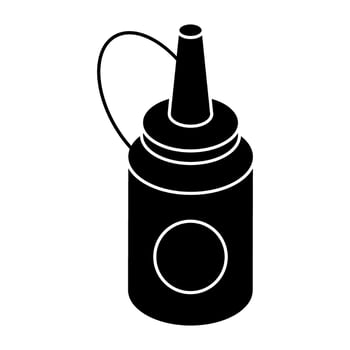Creative design icon of sauce bottle vector