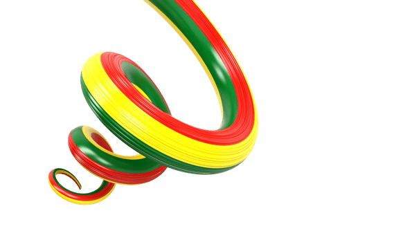 3d Flag Of Bolivia 3d Spiral Glossy Ribbon Flag Of Bolivia 3d Illustration png