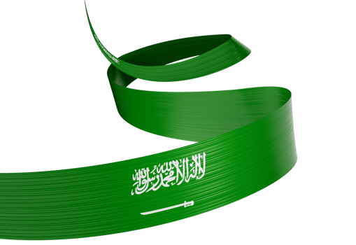 3d Flag Of Saudi Arabia 3d Shiny Waving Saudi Arabia Ribbon Flag 3d Illustration png
