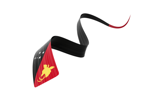 3d Flag Of Papua New Guinea 3d Wavy Shiny Ribbon Flag 3d Illustration png