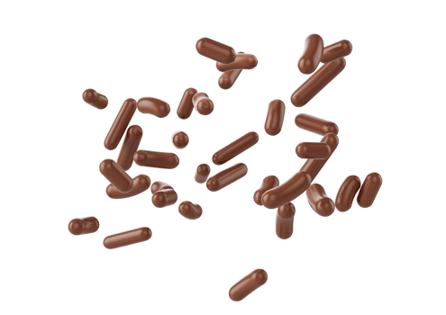 Chocolate Sprinkles For Cakes, Ice Cream And Desserts Falling 3D Illustration png