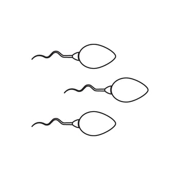 sperm icon illustration vector