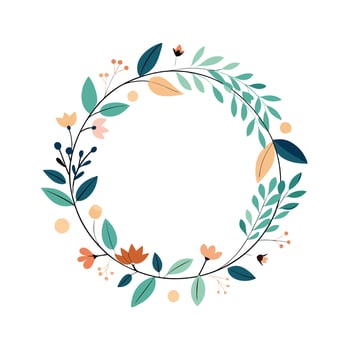 Beautiful Floral Frame Border Illustration vector