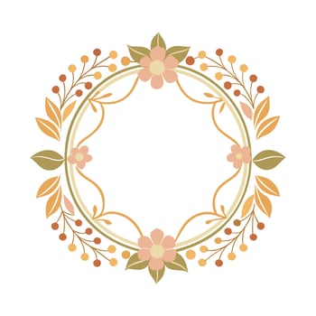 Beautiful Floral Frame Border Illustration vector