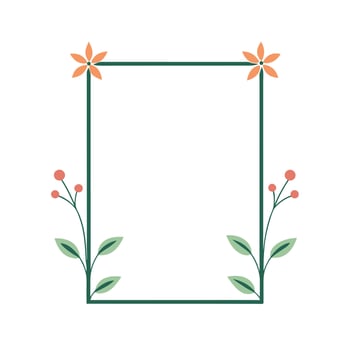 Beautiful Floral Frame Border Illustration vector