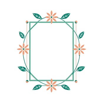 Beautiful Floral Frame Border Illustration vector