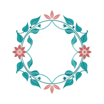 Beautiful Floral Frame Border Illustration vector
