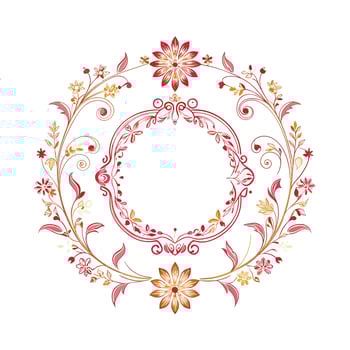Beautiful Floral Frame Border Illustration vector