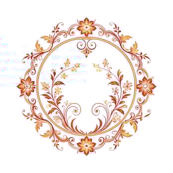 Beautiful Floral Frame Border Illustration vector