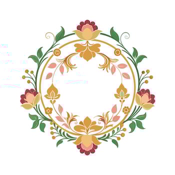 Beautiful Floral Frame Border Illustration vector