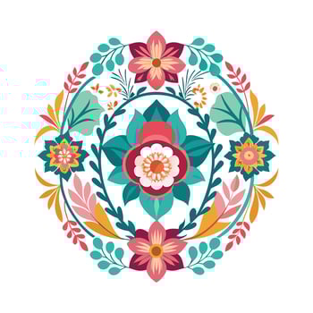 Beautiful Floral Frame Border Illustration vector