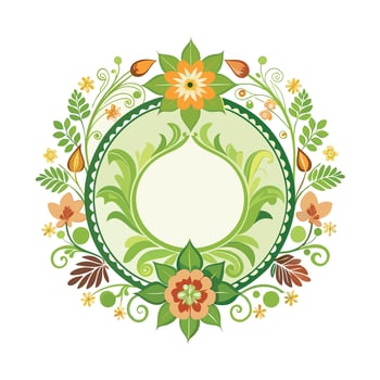 Beautiful Floral Frame Border Illustration vector