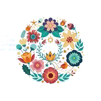Beautiful Floral Frame Border Illustration vector