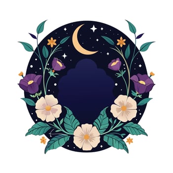 Beautiful Floral Frame Border Illustration vector